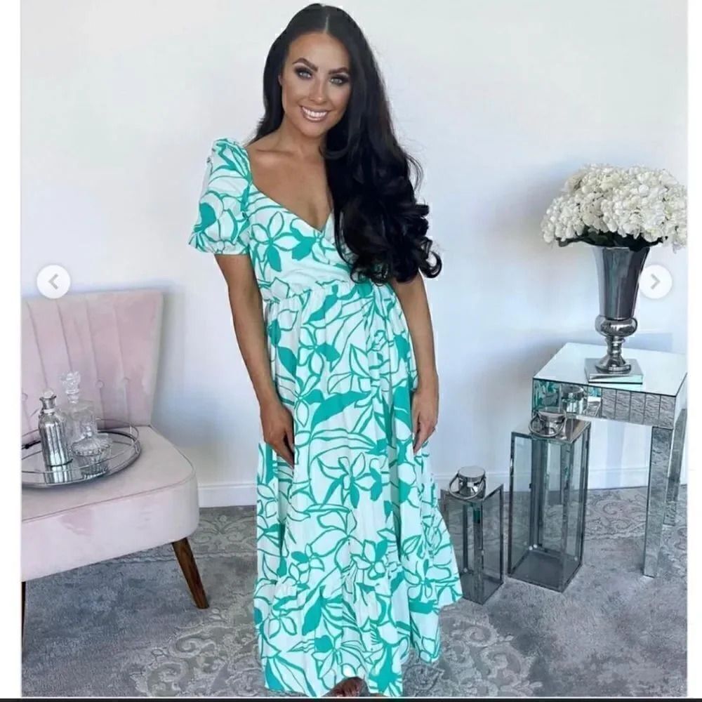 ZARA PRINTED POPLIN DRESS